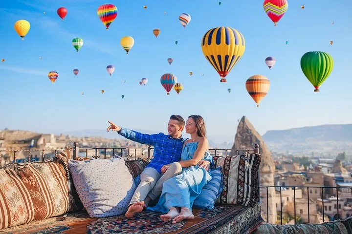 Rock formations of Red Valley on a 2 to 3-day Cappadocia Turkey tour package with flights, Goreme, Turkey