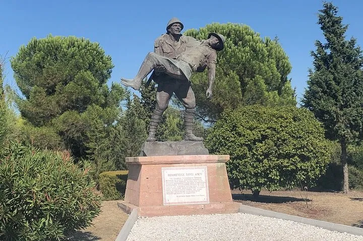 Anzac Cove memorial at Gallipoli on a 2-day Gallipoli and Troy Turkey tour package from Istanbul, Gallipoli, Turkey