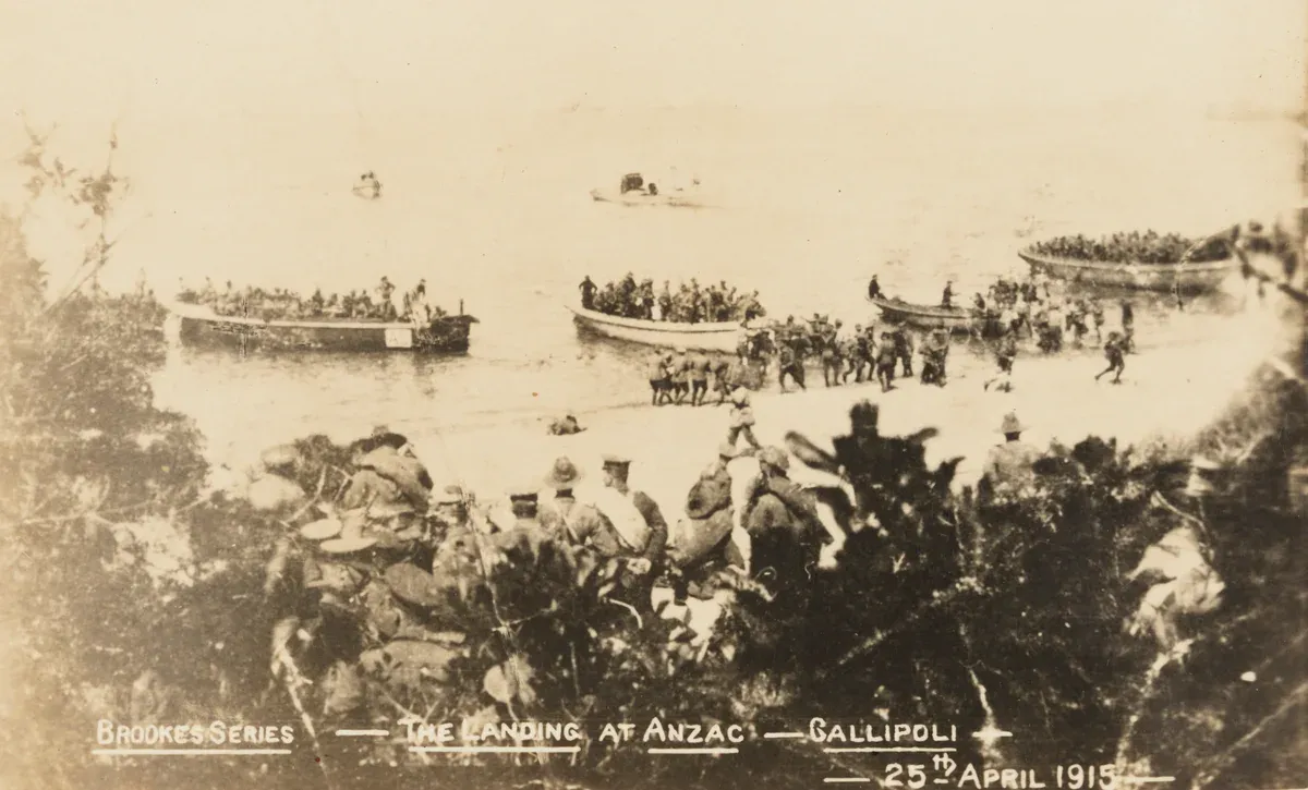The ANZAC landing at Gallipoli on 25 April 1915, the battlefield on a Gallipoli tour package
