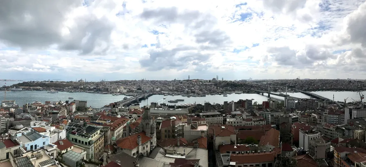 Istanbul and the Golden Horn seen from the Galata Tower, in a guide answering is Turkey safe